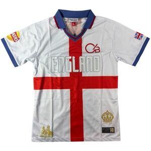Headgear Classics England Youth Soccer Jersey White Red Blue Youth Large